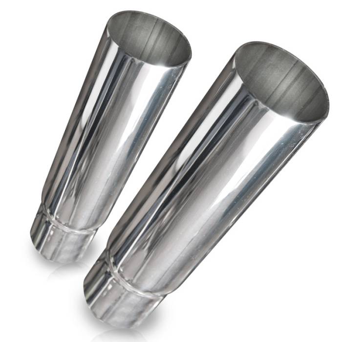 Stainless Works - Stainless Works Straight Cut Exhaust Tips-2 1/4in ID Inlet 2 1/4in body 710225