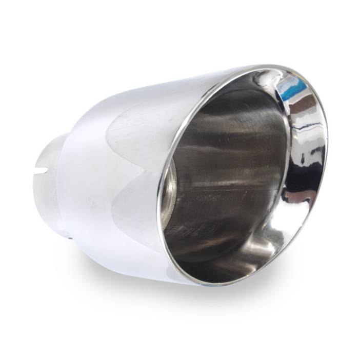Stainless Works - Stainless Works Conical Double Wall Slash Cut Exhaust Tip - 3 1/2in Body 2 1/2 797250