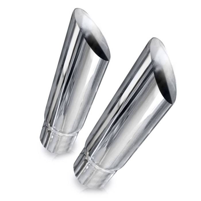 Stainless Works - Stainless Works Slash Cut Exhaust Tips 2in ID Inlet 7030200