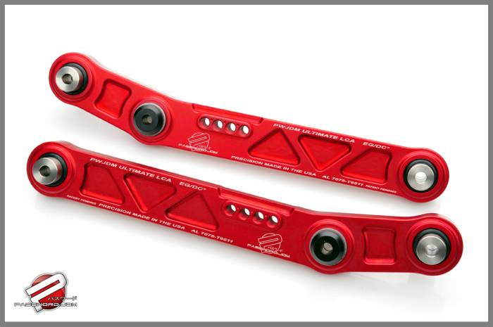 Password JDM - 1990-1993 Acura Integra Password:JDM Ultimate Rear Lower Control Arms (Red)