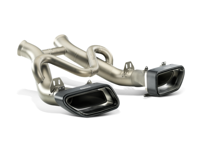 Akrapovic - Akrapovic 12-14 McLaren 12C/12C Spyder Slip-On Line (Titanium) w/ Carbon Tips S-MC/TI/1
