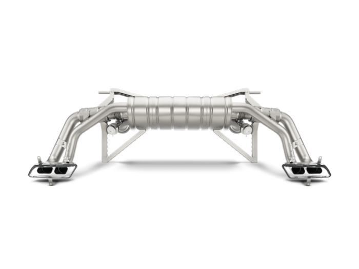 Akrapovic - Akrapovic 16-17 Audi R8 5.2 FSI Coupe/Spyder Slip-On Line (Titanium) w/ Carbon Titanium Tips S-AUR8SO3-T