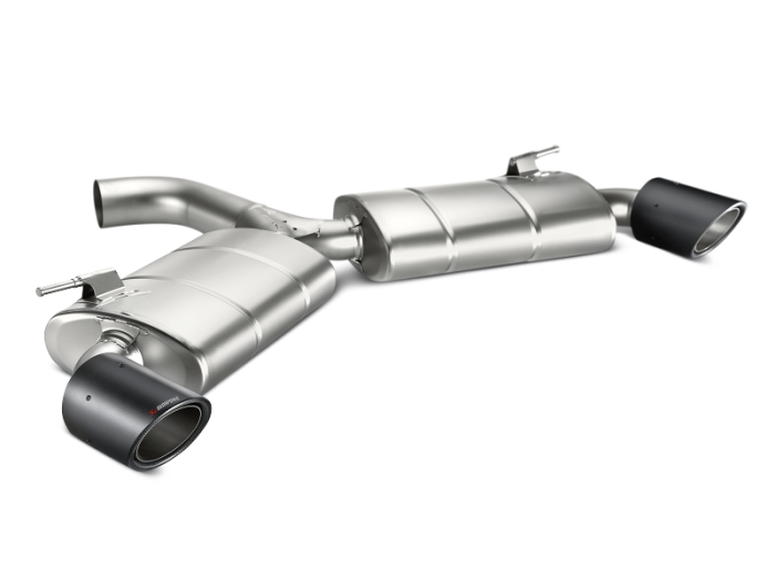 Akrapovic - Akrapovic 13-17 Volkswagen Golf GTI (VII) Slip-On Line (Titanium) w/ Carbon Tips MTP-VW/T/1H