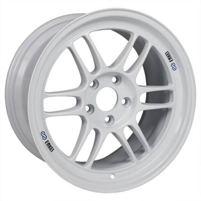 Enkei - Enkei RPF1 18x9.5 5x114.3 15mm Offset 73mm Bore Vanquish White Wheel 3798956515WP