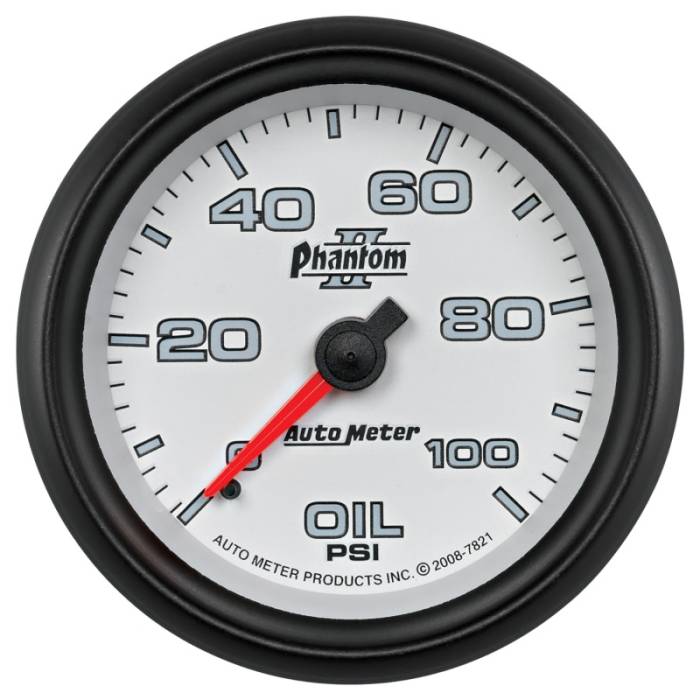 Auto Meter - 2-5/8" OIL PRESS, 0- 7821