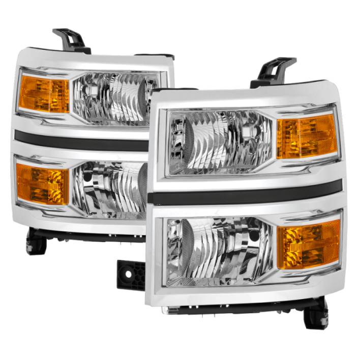 SPYDER - Spyder Chevrolet Silverado 1500 14-15 (Non-HD) OEM Style Headlights - Chrome HD-JH-CS14-AM-C 9040092