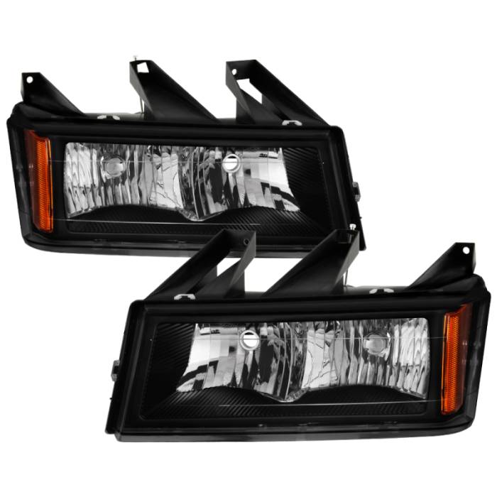 SPYDER - xTune Chevrolet Colorado 04-12 Headlights Black - OEM Style HD-JH-CCOL04-OE-BK 9040177