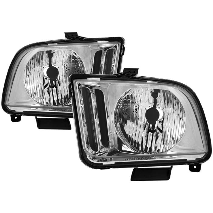 SPYDER - xTune Ford Mustang 05-09 Halogen OEM Style Headlight (Non HID) OEM Chrome HD-JH-FM05-C 9040153
