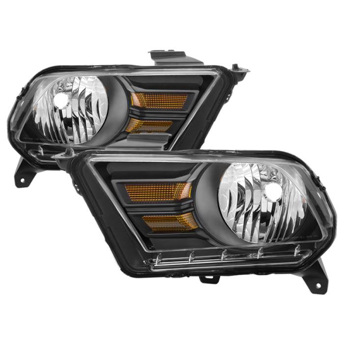 SPYDER - xTune Ford Mustang 10-14 (Non HID) OEM Style Headlights - OEM Black HD-JH-TCOL14-OE-L 9039904