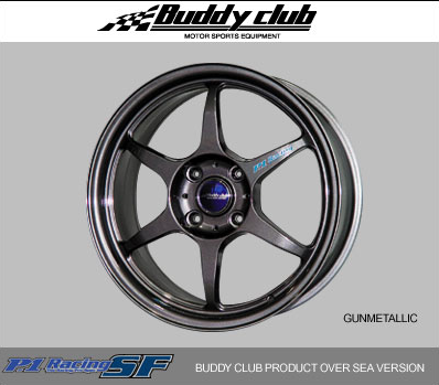 Buddy Club - Buddy Club P1 Racing SF Wheels 15X8.0 4X100 Gunmetal ET32