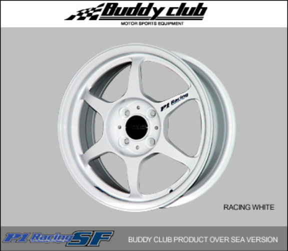 Buddy Club - Buddy Club P1 Racing SF Wheels 15X6.5 4X100 White ET35 (Set Of 4)