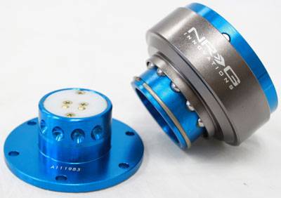 NRG Innovations - NRG Innovations Quick Release Gen 2.0 (New Blue w/ Titanium Chrome Ring)