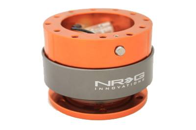NRG Innovations - NRG Innovations Quick Release Gen 2.0 (Orange body w/ Titanium Chrome Ring)