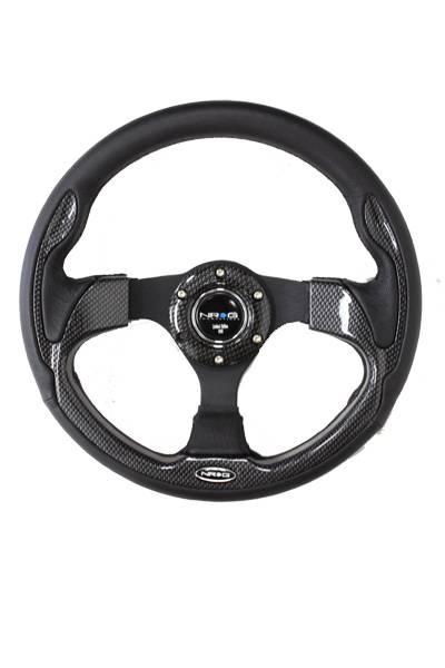 NRG Innovations ST-001RCF 320mm Sport Steering Wheel with Real Carbon 