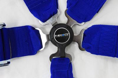 NRG Innovations - NRG Innovations 6 Point 3 Inch Cam Lock Seat Belt Harness - Blue