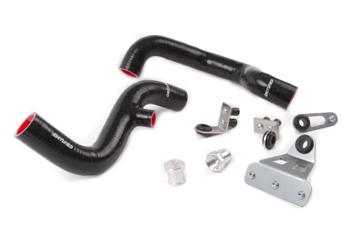 K-Tuned - 1992-1995 Honda Civic w/ K Swap K-Tuned Driver Side Rad Hoses w/Rad Brackets Kit