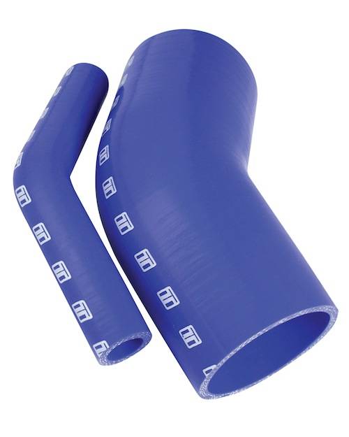 Turbosmart - Turbosmart Silicone Hose 45 Degree Elbow - Blue 1.00" (25mm)