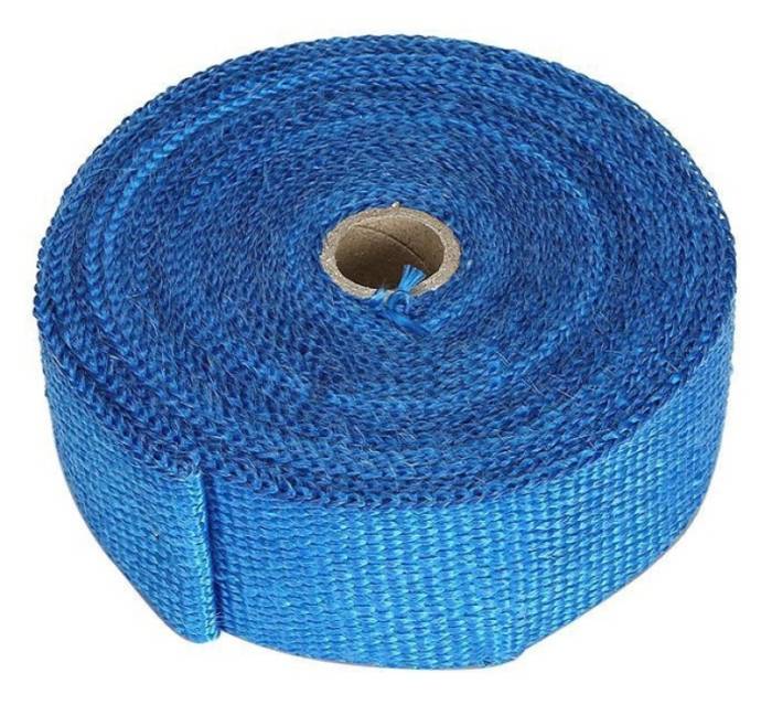 Torque Solution - Torque Solution 50in x 2in Universal Fiberglass Exhaust Wrap - Blue TS-EW-2X50BU