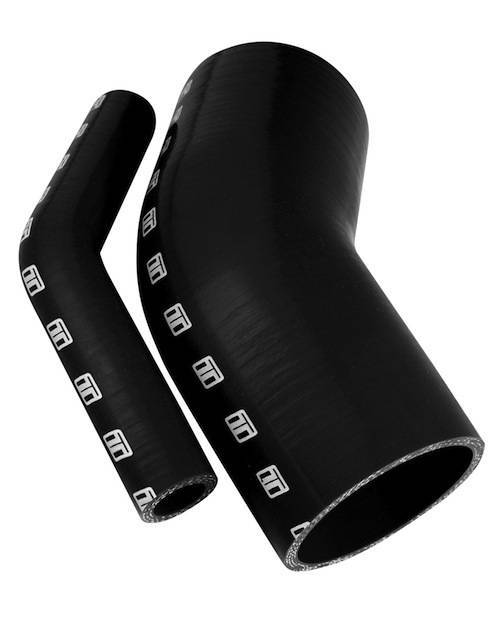 Turbosmart - Turbosmart Silicone Hose 45 Degree Elbow - Black 2.00" (50mm)