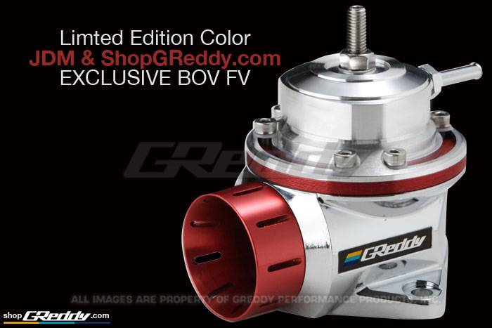 Greddy - GReddy Blow Off Valve Type FV - Limited Edition JDM TRUST Color - Silver / Red