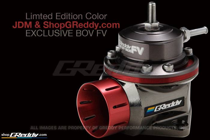 Greddy - GReddy Blow Off Valve Type FV - Limited Edition JDM TRUST Color - Charcoal / Red
