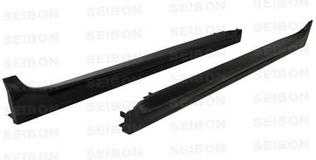 Seibon - 2008+ Mitsubishi Evolution X Seibon Carbon Fiber Side Skirt - OEM Style