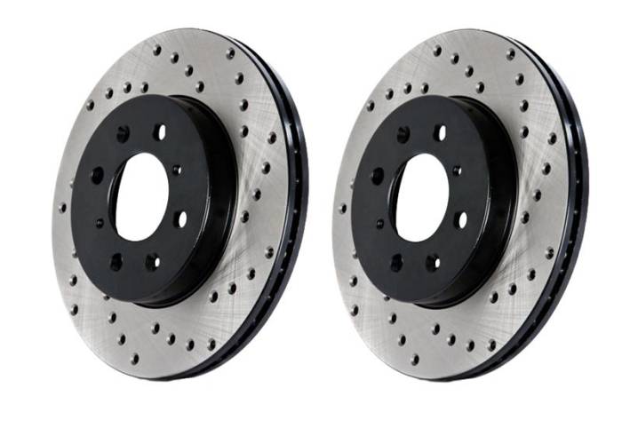 StopTech - 2006-2011 Honda Civic Si StopTech Drilled Sport Rotors (Rear L&R)