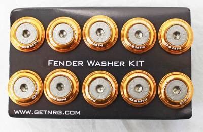 NRG Innovations - NRG Innovations Fender Washer Kit w/ Rivets For Plastic- Rose Gold