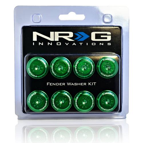 NRG Innovations - NRG Innovations Fender Washer Kit 8mm - Green