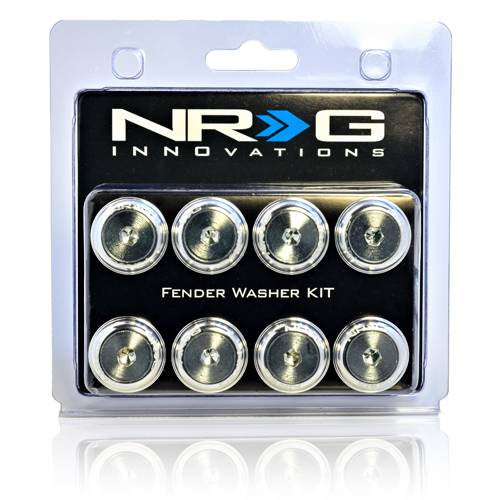 NRG Innovations - NRG Innovations Fender Washer Kit 8mm - Silver
