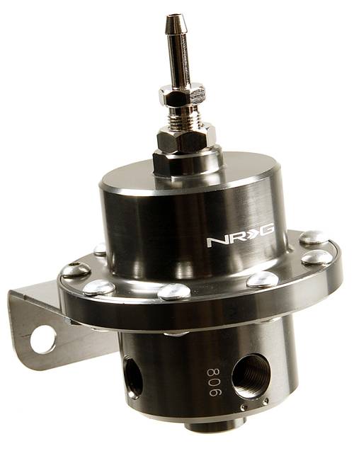 NRG Innovations - NRG Innovations Double Diaphragm Fuel Regulator - Black Chrome