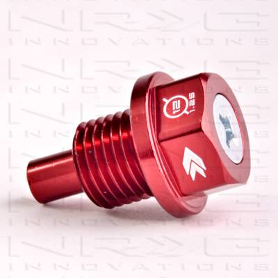 NRG Innovations - NRG Innovations Magnetic Oil Drain Plug M12 X 1.25 - Red