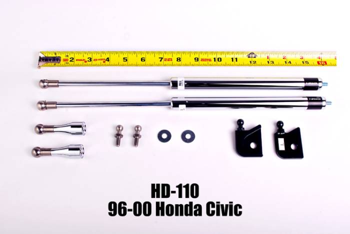 NRG Innovations - 1996-2000 Honda Civic NRG Innovations Hood Dampers - Polished