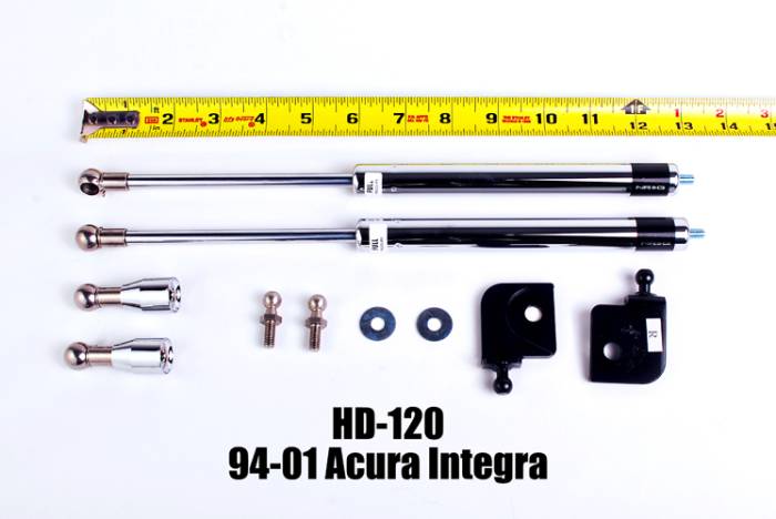 NRG Innovations - 1994-2001 Acura Integra NRG Innovations Hood Dampers - Polished