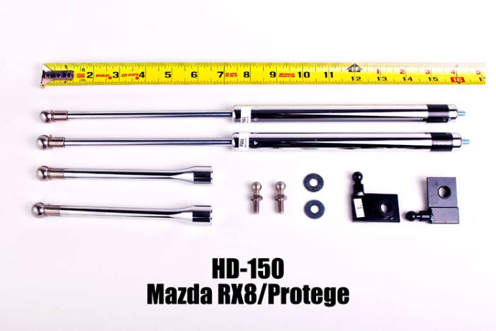 NRG Innovations - 2004-2009 Mazda RX-8 NRG Innovations Hood Dampers - Polished