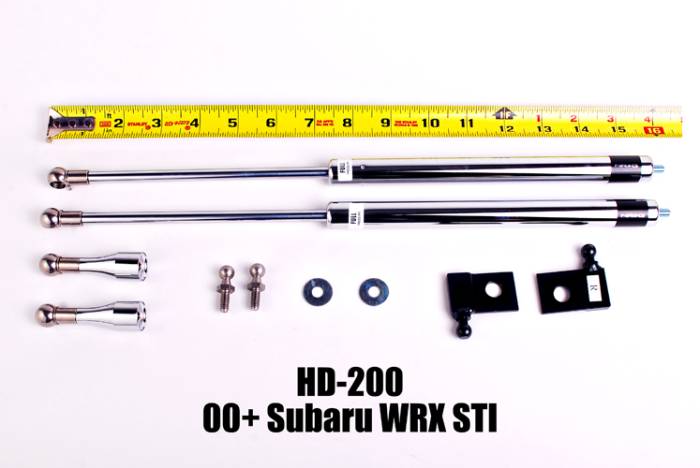 NRG Innovations - 2002-2007 Subaru WRX and STI NRG Innovations Hood Dampers - Polished