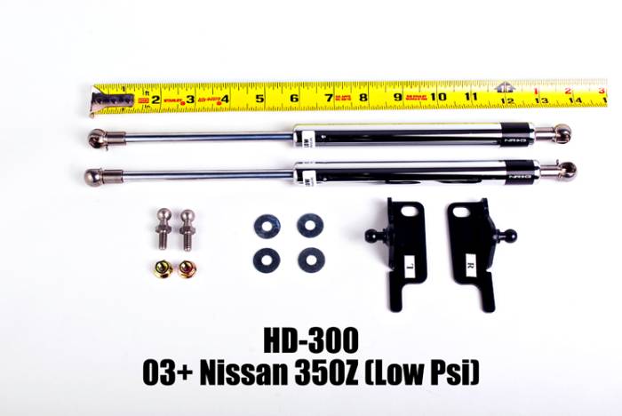 NRG Innovations - 2003-2008 Nissan 350Z NRG Innovations Hood Dampers - Polished