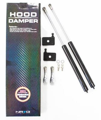 NRG Innovations - 1996-2000 Honda Civic NRG Innovations Hood Dampers - Carbon Fiber