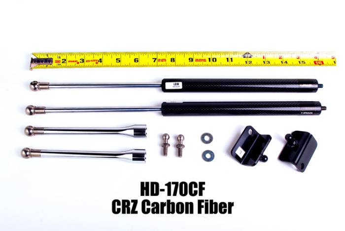 NRG Innovations - 2011+ Honda CR-Z NRG Innovations Hood Dampers - Carbon Fiber