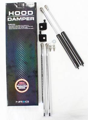 NRG Innovations - 1989-1994 Nissan 240SX NRG Innovations Hood Dampers - Carbon Fiber