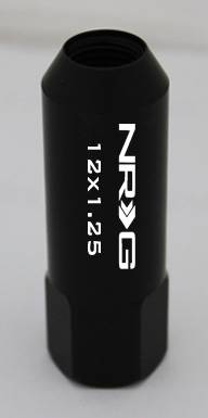 NRG Innovations - NRG Innovations 400 Series Extended Tuner Lug Nut Set 4 pcs M12 x 1.25 - Matte Black