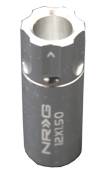 NRG Innovations - NRG Innovations 400 Series Extended Tuner Lock Lug Nut Set 4 pcs M12 x 1.5 - Silver
