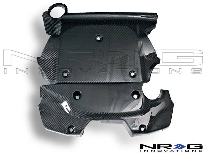 NRG Innovations - 2007-2008 Nissan 350Z NRG Innovations Black Carbon Fiber Engine Cover