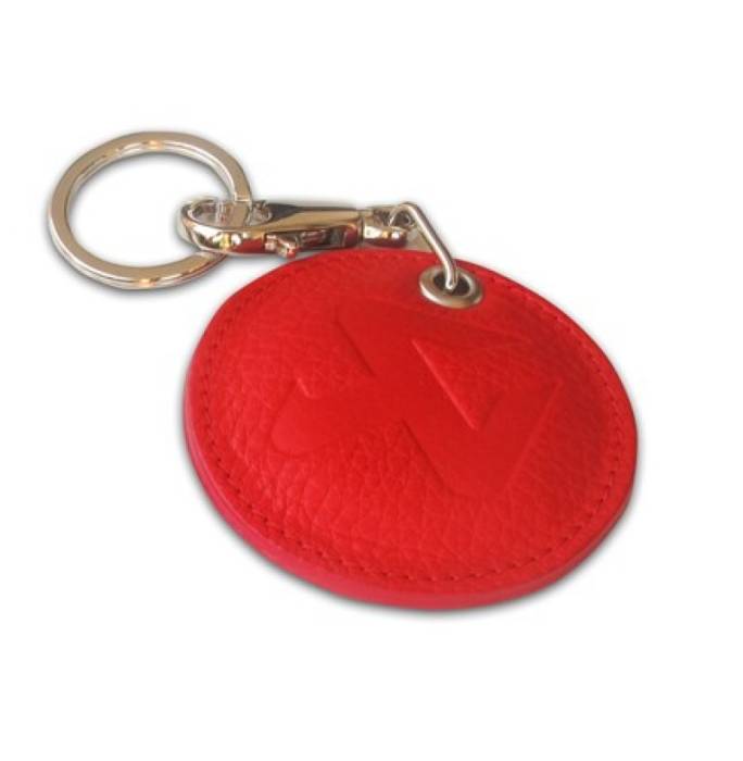 Akrapovic - Akrapovic Round Leather Keychain - red 800951