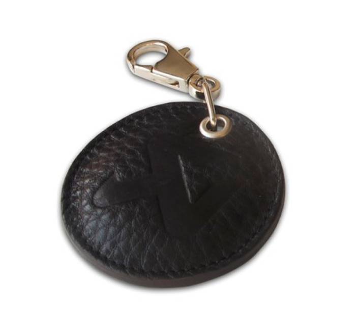 Akrapovic - Akrapovic Round Leather Keychain - black 800952