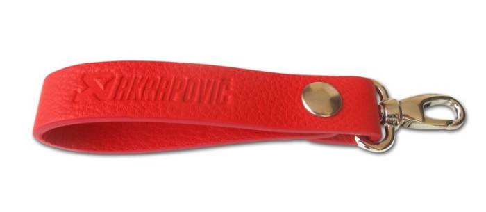 Akrapovic - Akrapovic Leather Loop Keychain - red 800953