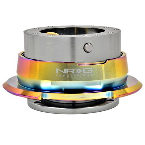 NRG Innovations - NRG Innovations Quick Release Gen 2.8 (Gun Metal Body w/ Diamond Cut Neochrome Ring)