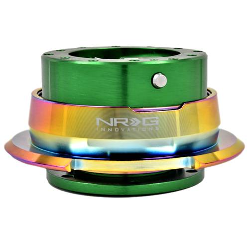 NRG Innovations - NRG Innovations Quick Release Gen 2.8 (Green Body w/ Diamond Cut Neochrome Ring)