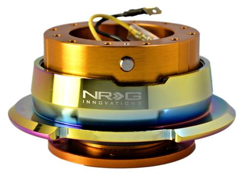 NRG Innovations - NRG Innovations Quick Release Gen 2.8 (Rose Gold Body w/ Diamond Cut Neochrome Ring)