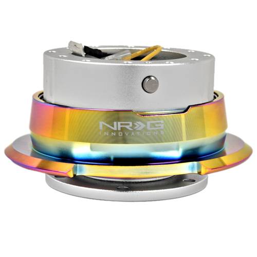 NRG Innovations - NRG Innovations Quick Release Gen 2.8 (Silver Body w/ Diamond Cut Neochrome Ring)